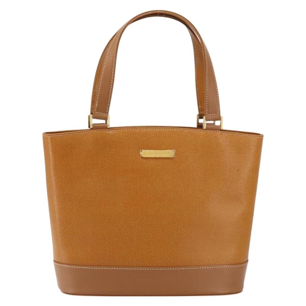 Burberry Leather Tote Bag Brown